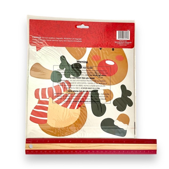 NEW Christmas Holiday Reindeer Large Magnet Xmas Decoration Seasonal Decor NIP - Picture 3 of 3
